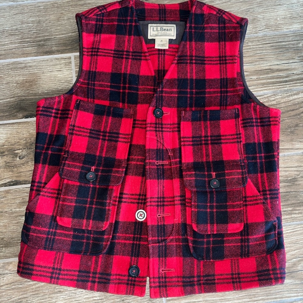 Vintage LL Bean wool hunting vest